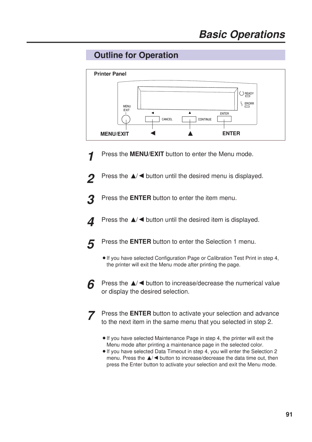 Panasonic KX-PS8000 manual Or display the desired selection, To the next item in the same menu that you selected in step 