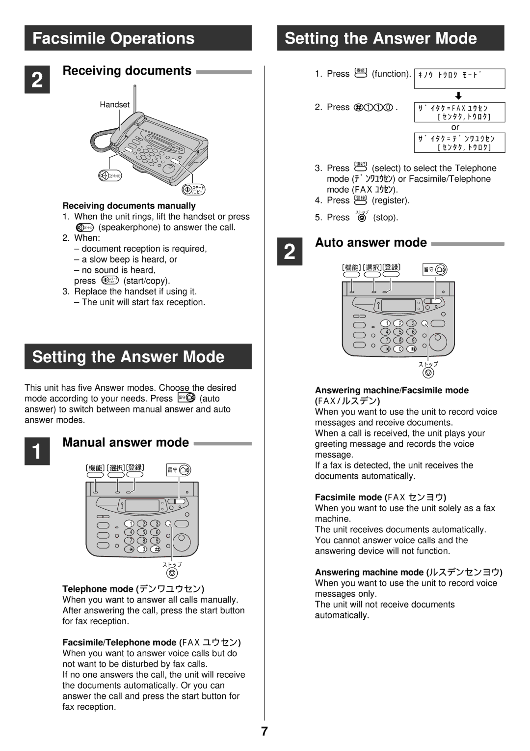 Panasonic KX-PW12CL, KX-PW12CLW, KX-PW22CLH, KX-PW22CLK, KX-PW32CL, KX-PW42CL, KX-PW52CLH manual Receiving documents 