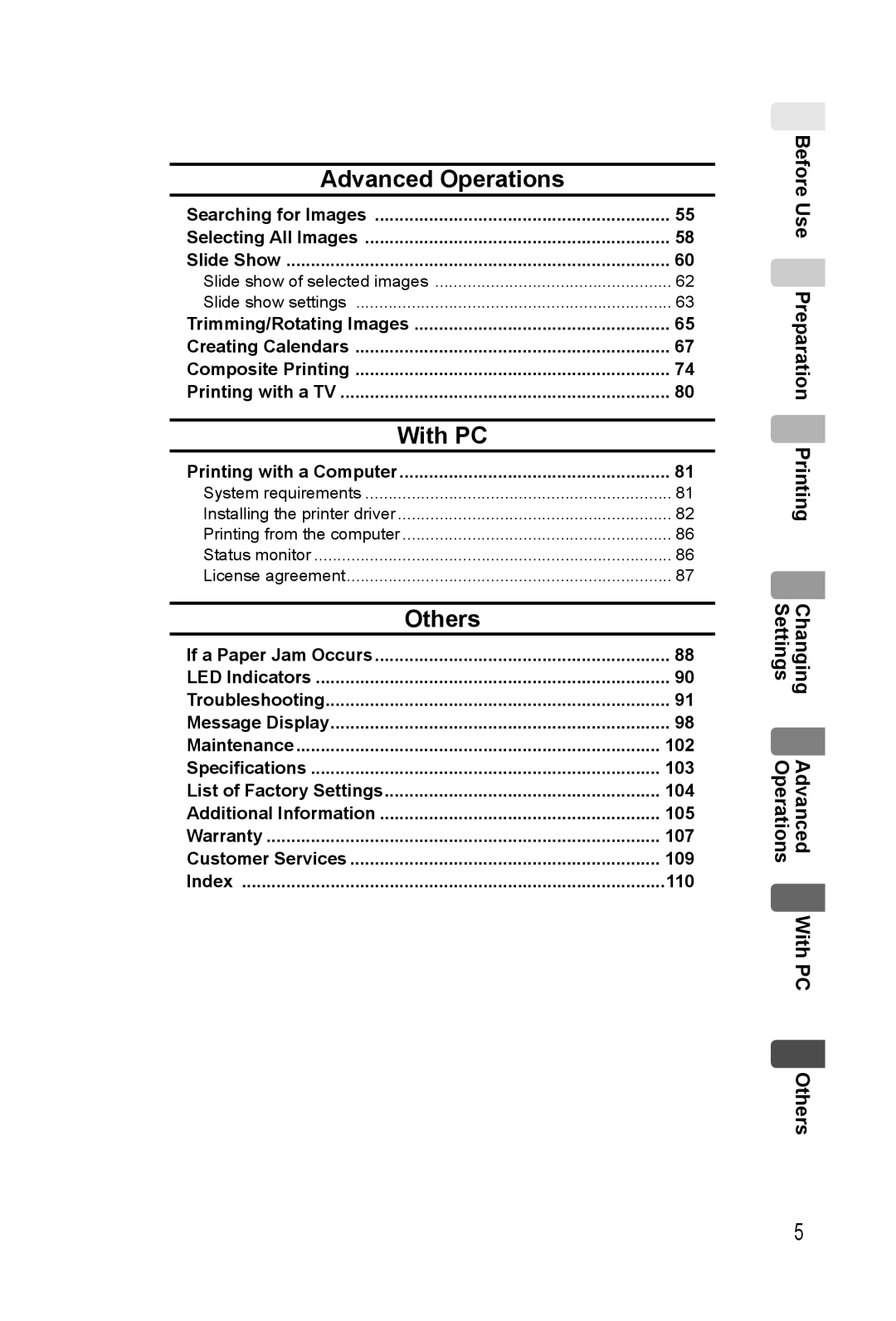 Panasonic KX-PX20M operating instructions Advanced Operations, With PC 