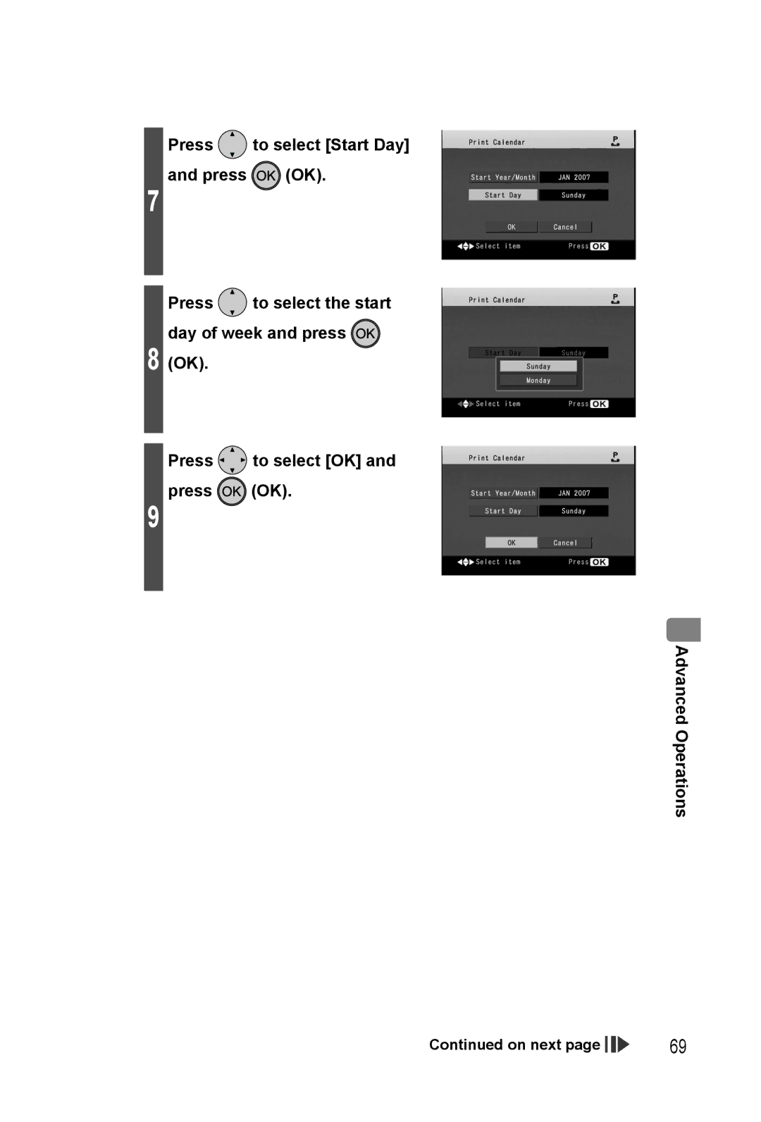 Panasonic KX-PX20M operating instructions On next 