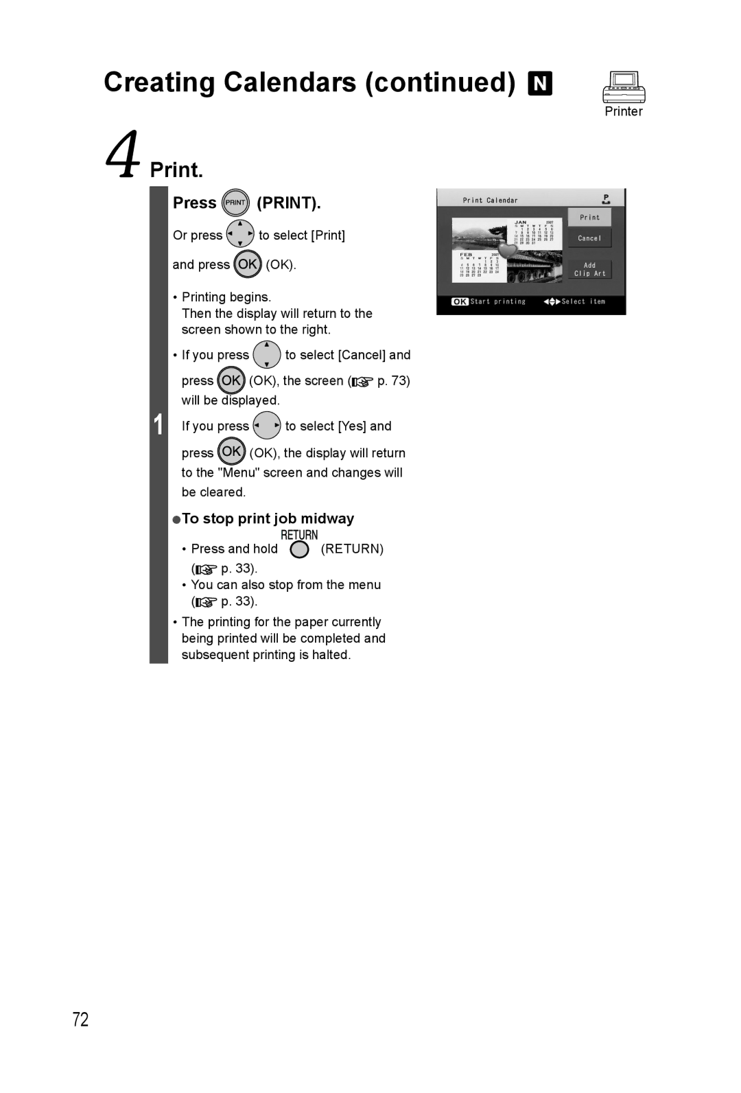 Panasonic KX-PX20M operating instructions Print 