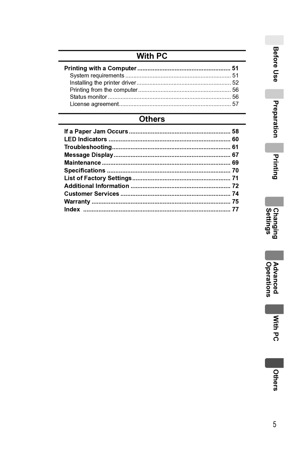 Panasonic KX-PX2M operating instructions With PC, Printing with a Computer 