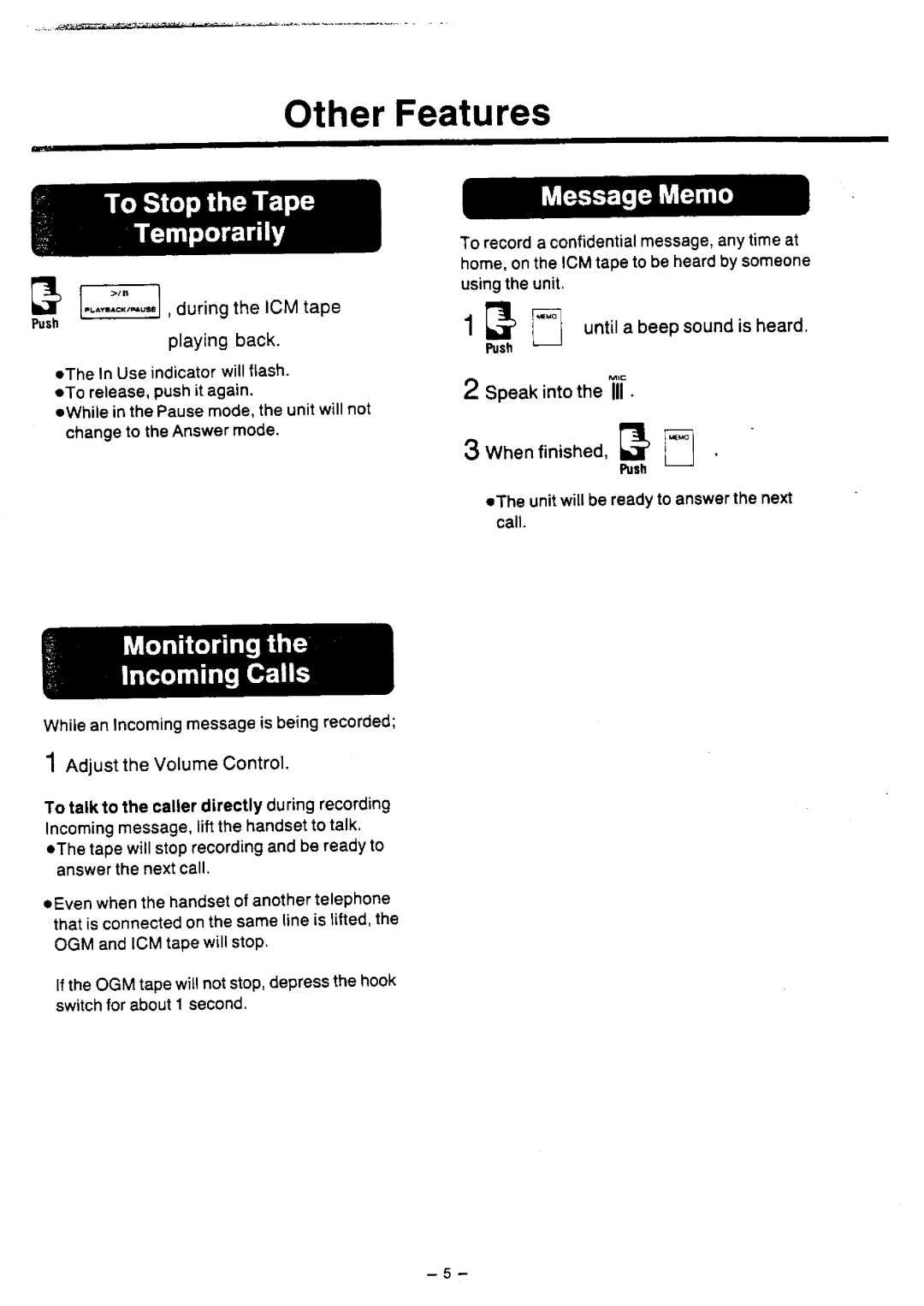 Panasonic KX-T1423BA/KX-T1424BA manual 