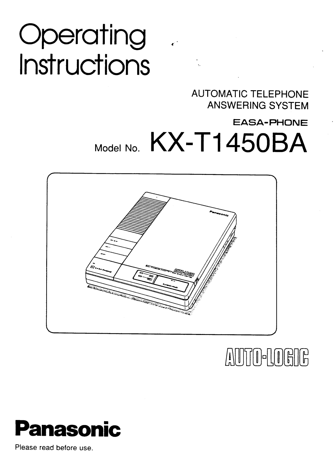 Panasonic kx t1450 manual 