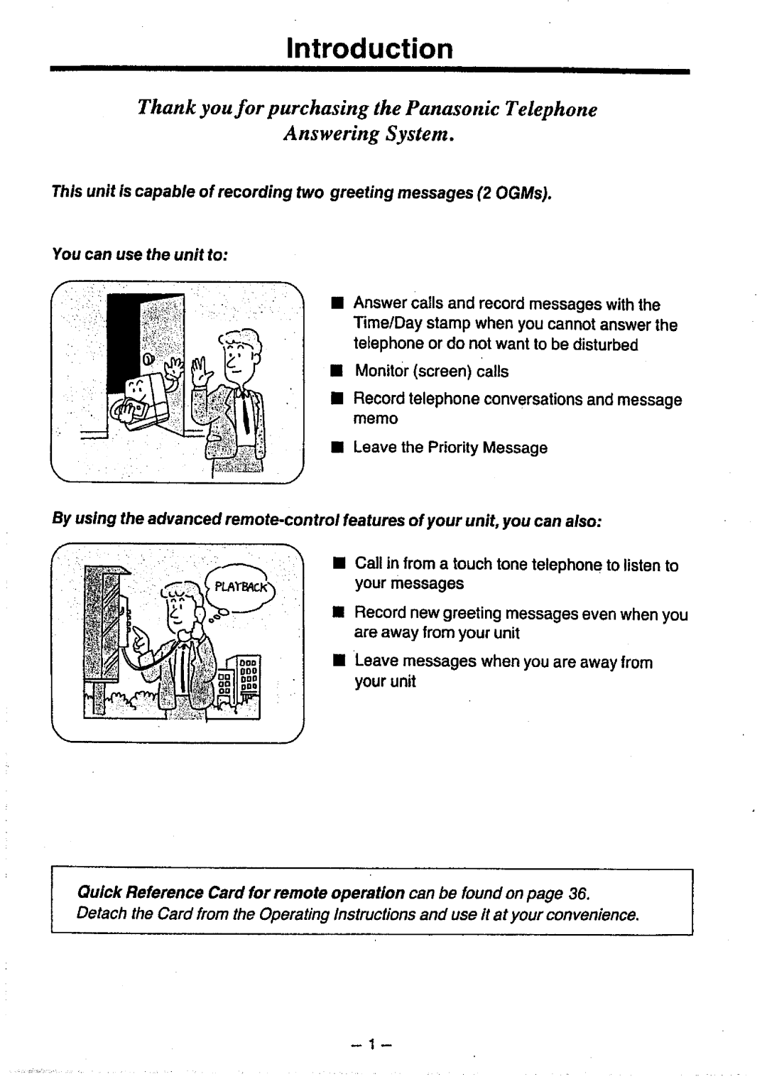 Panasonic KX-T1470BA manual 