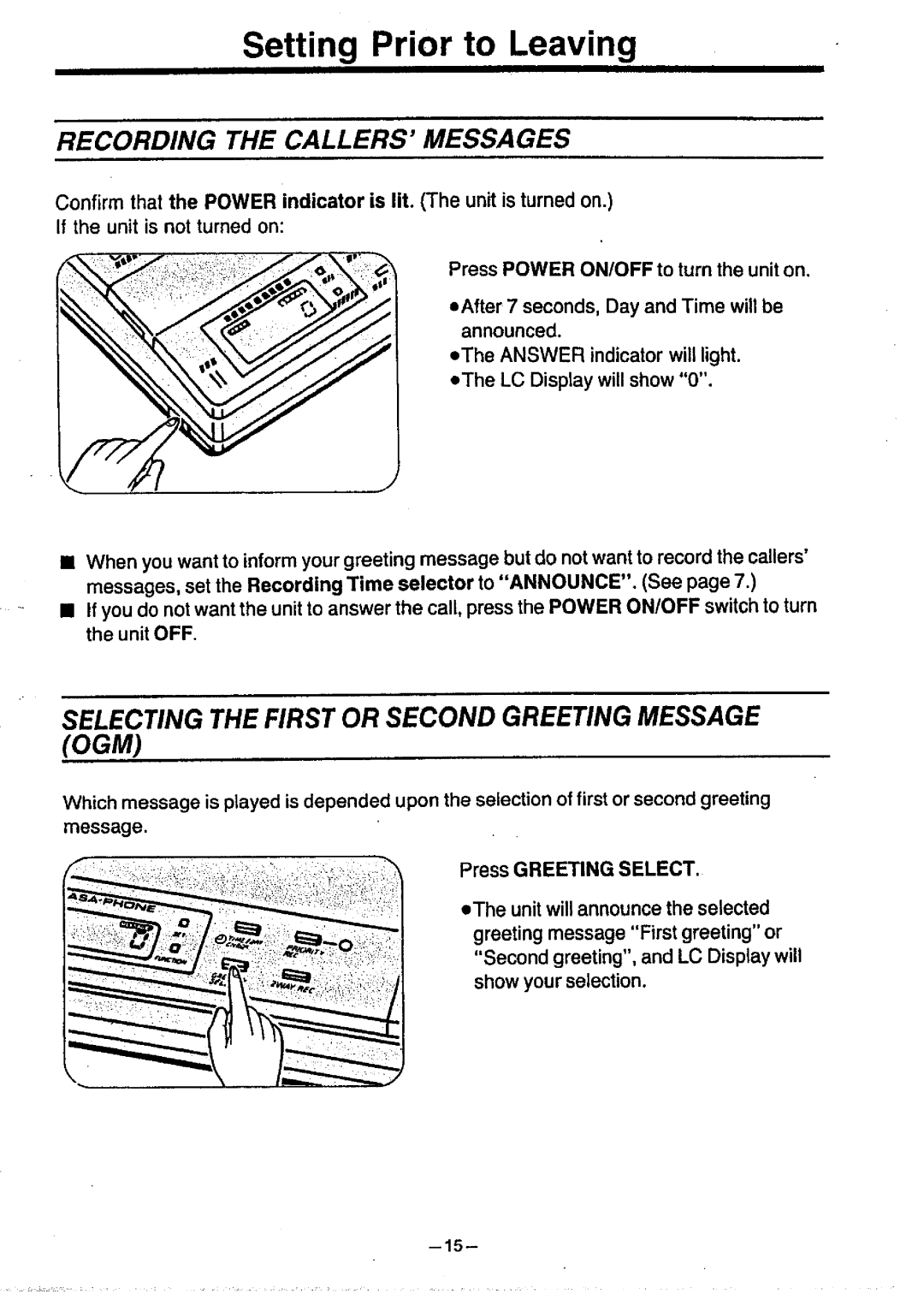 Panasonic KX-T1470BA manual 