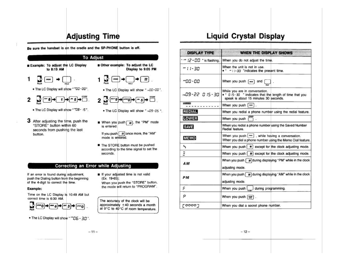 Panasonic KX-T2365 manual 