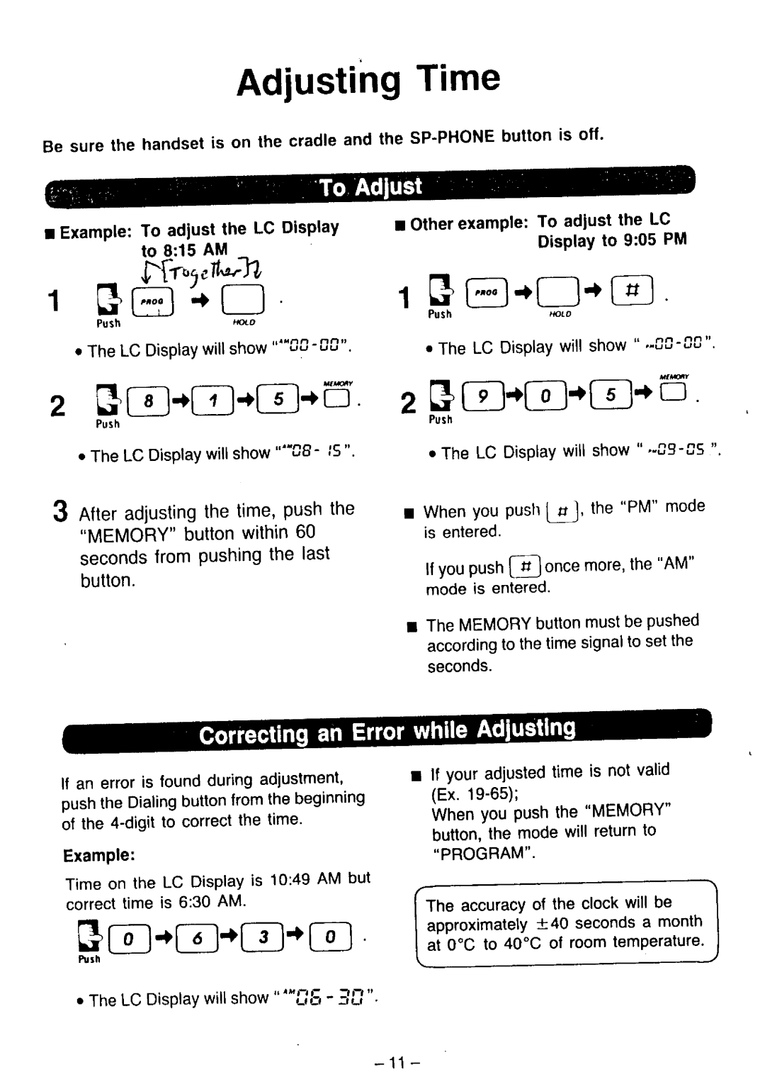 Panasonic KX-T2365A manual 