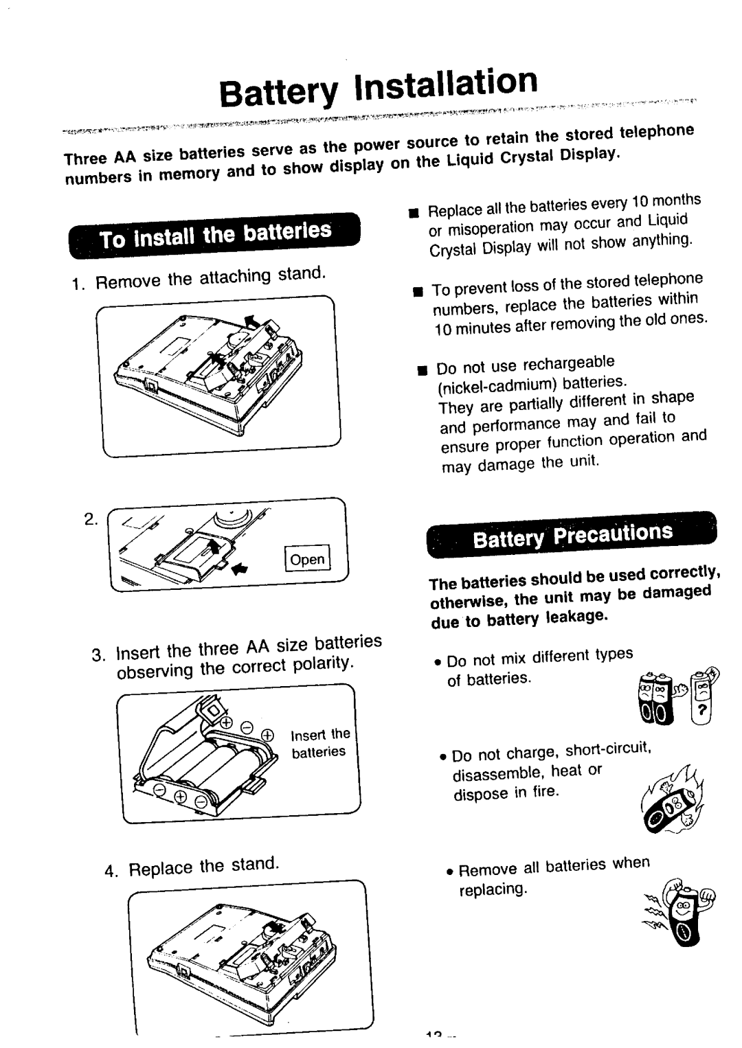 Panasonic KX-T2365A manual 