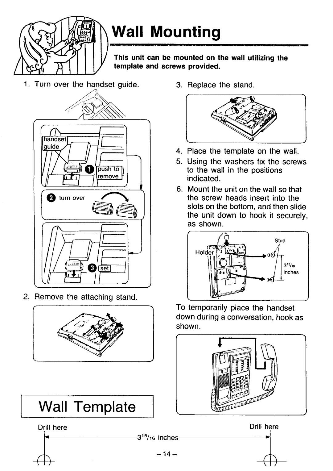 Panasonic KX-T2365A manual 