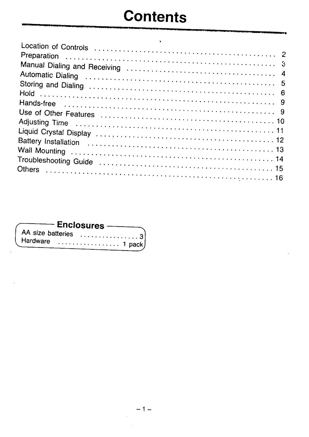 Panasonic KX-T2365A manual 