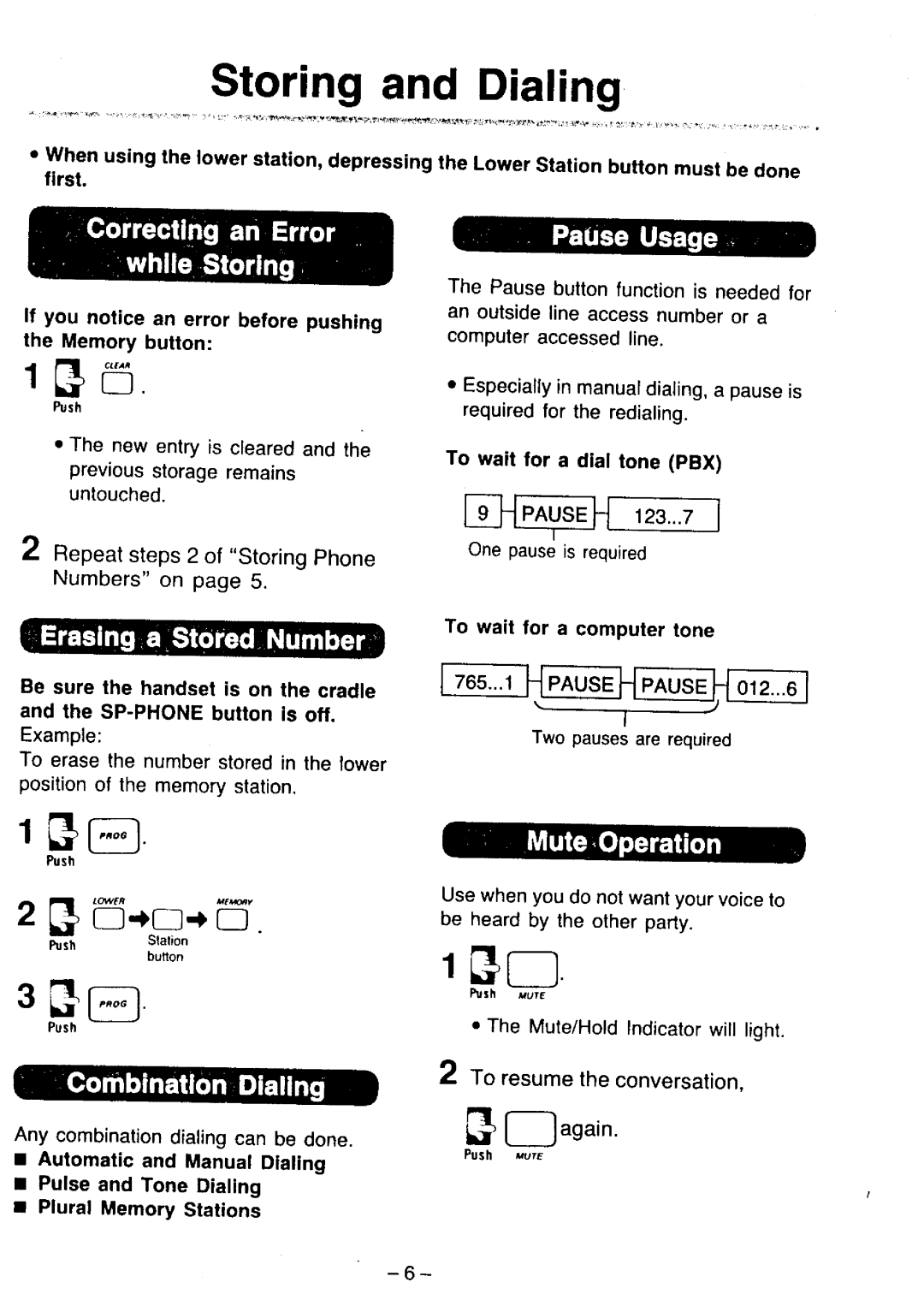 Panasonic KX-T2365A manual 