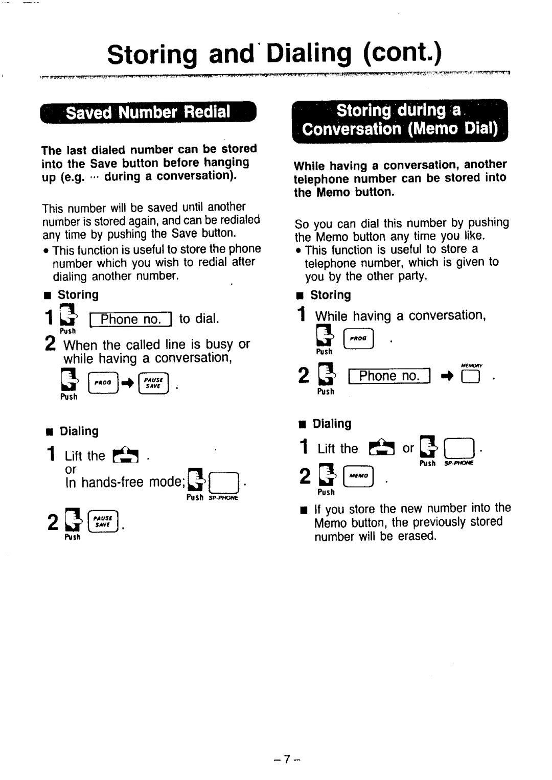 Panasonic KX-T2365A manual 