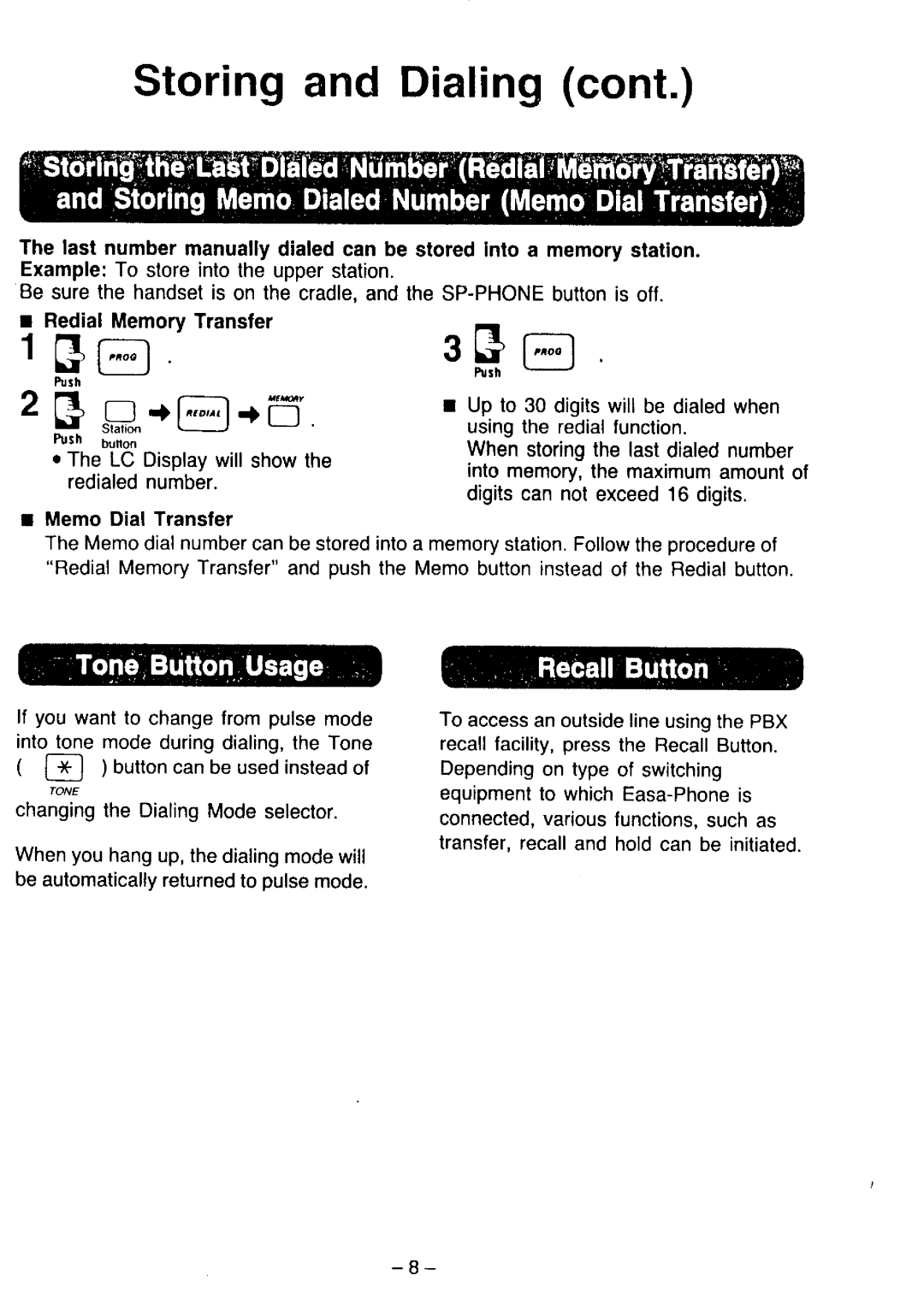 Panasonic KX-T2365A manual 