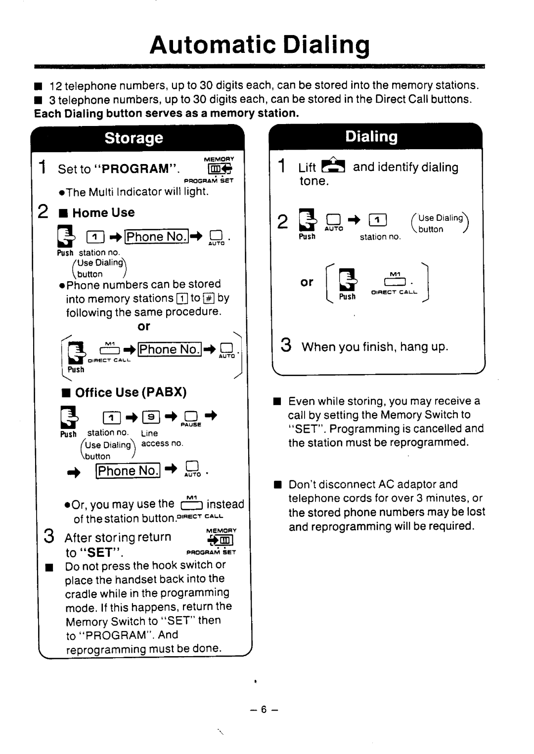 Panasonic KX-T2386BA manual 