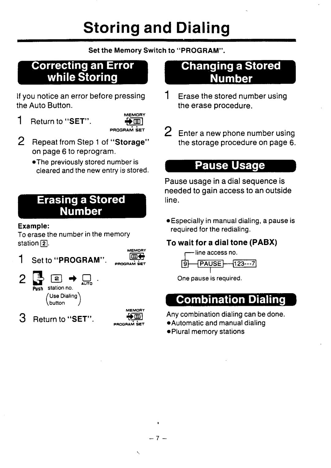 Panasonic KX-T2386BA manual 