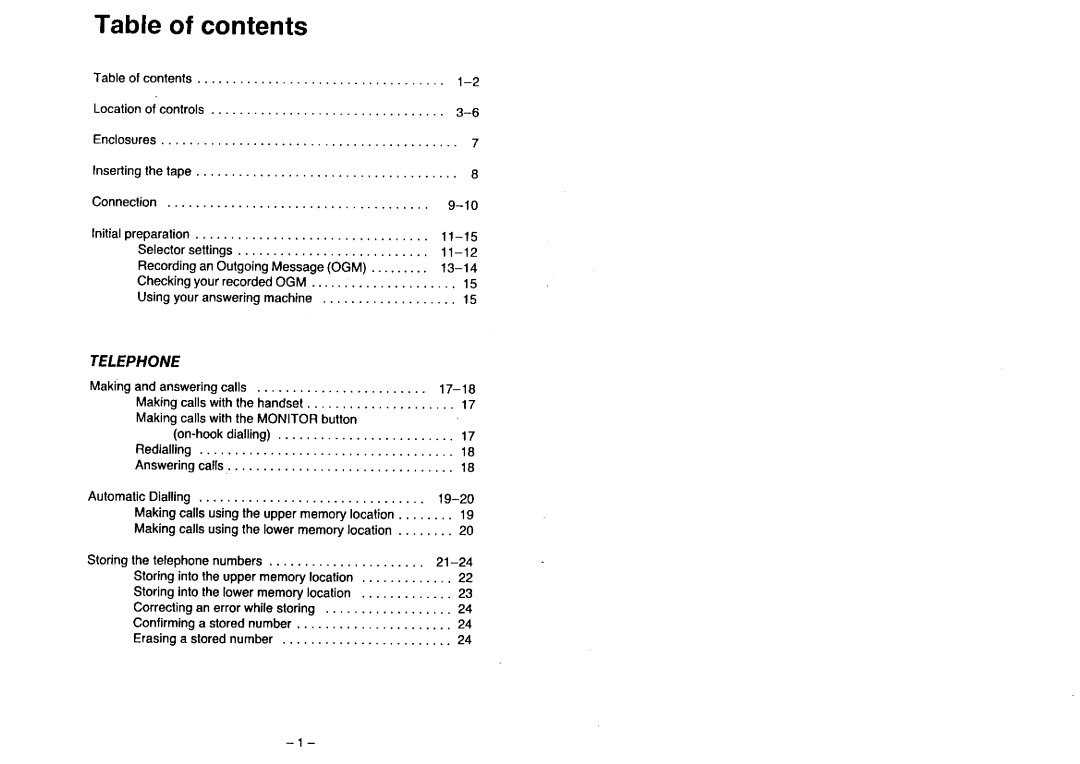 Panasonic KX-T2396BA manual 