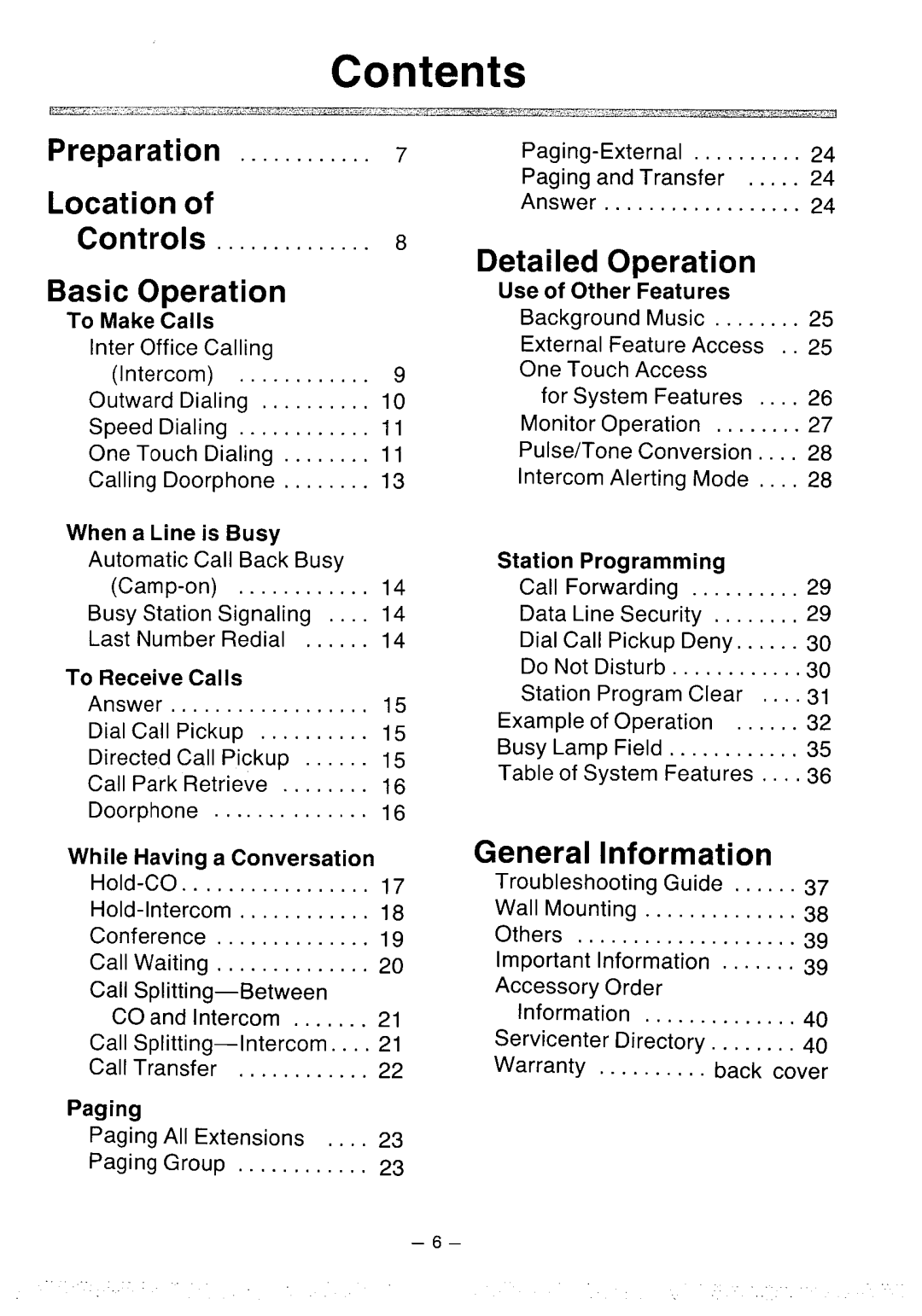 Panasonic KX-T30850 manual 