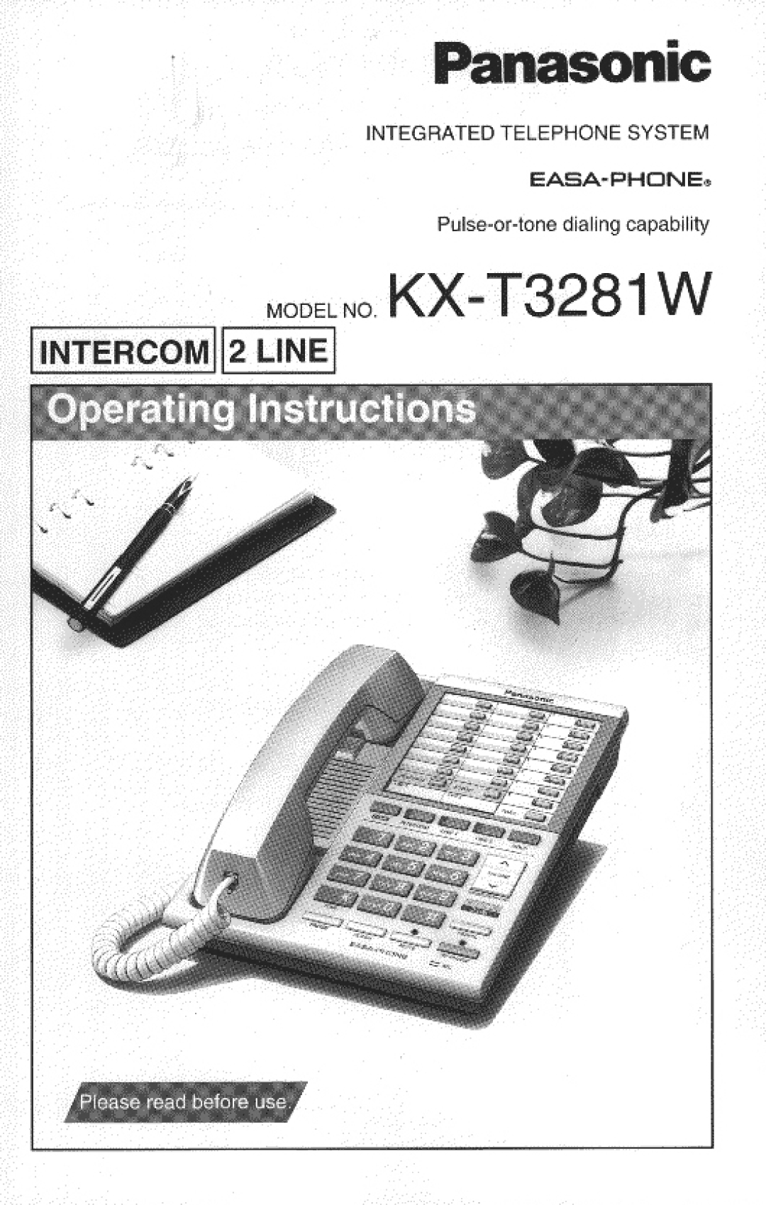 Panasonic KX-T3281W manual 