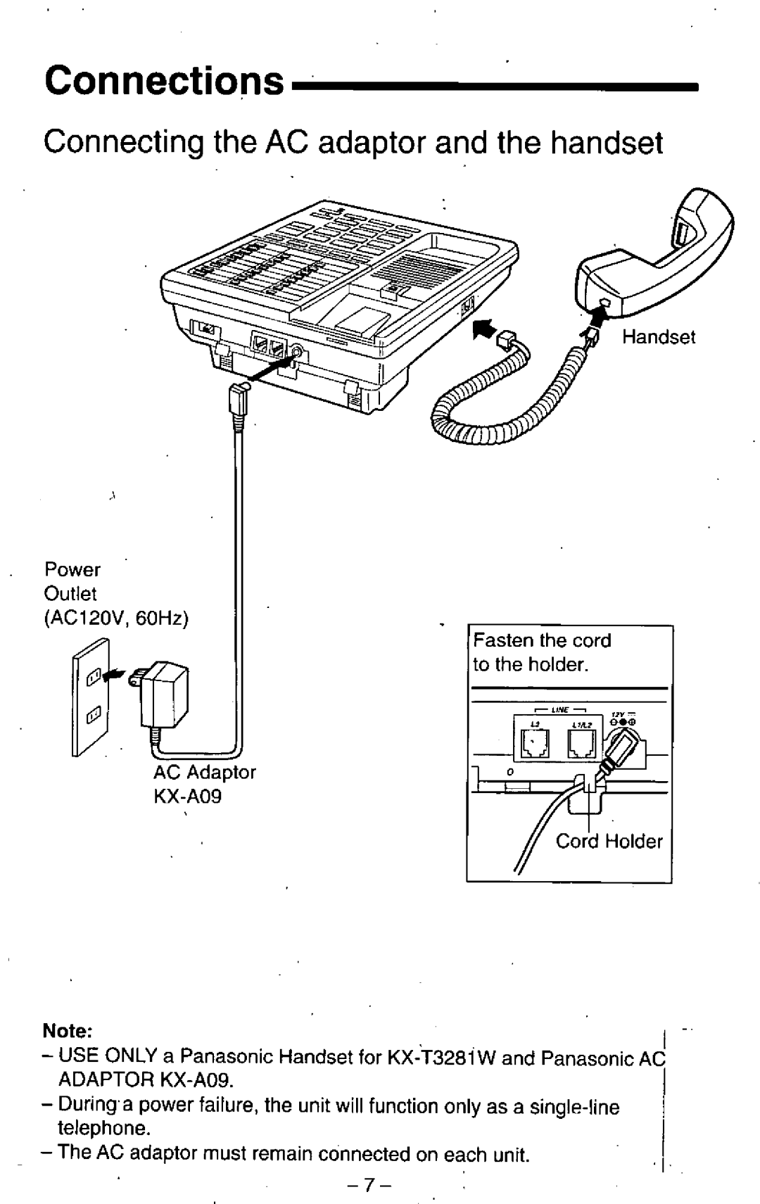 Panasonic KX-T3281W manual 