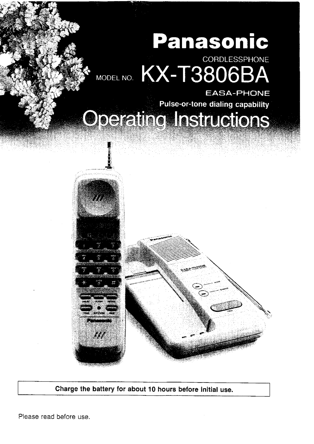 Panasonic KX-T3806BA manual 