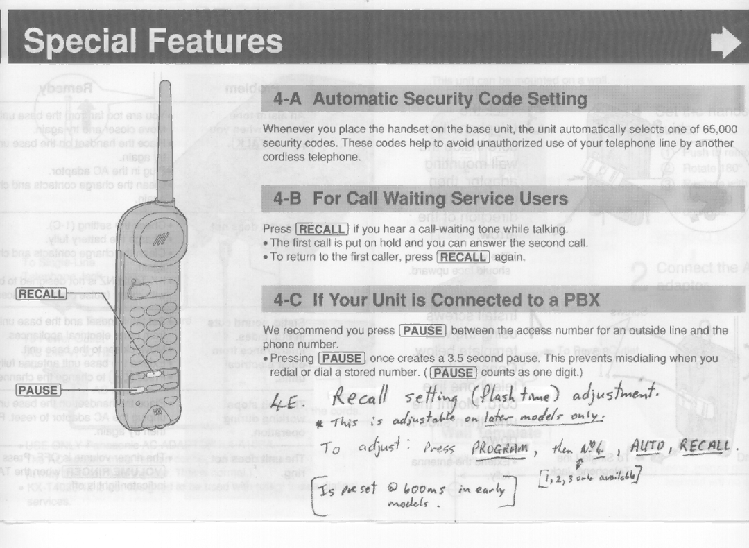 Panasonic KX-T4026NZ manual 