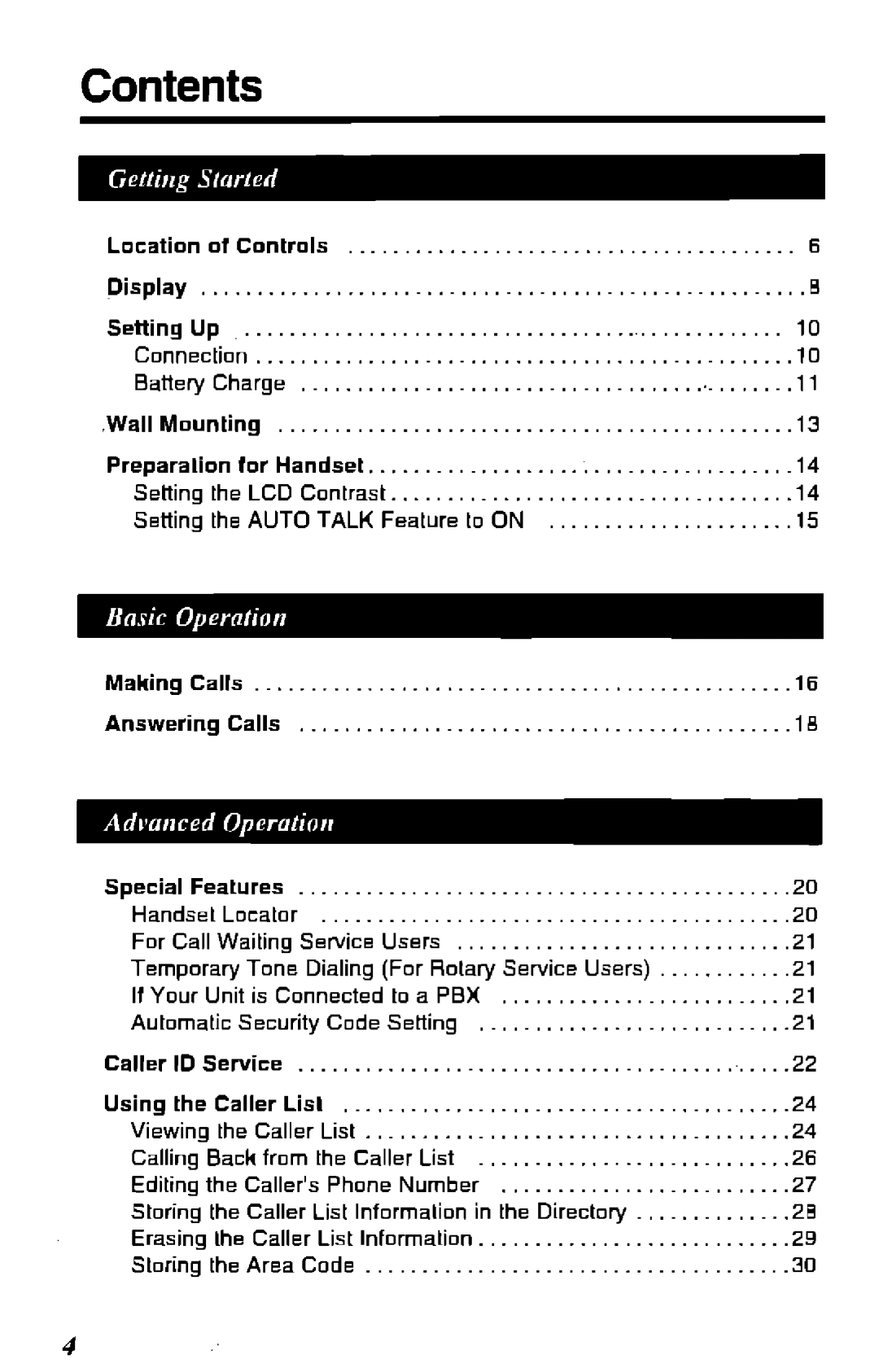 Panasonic KX-T4108-B manual 