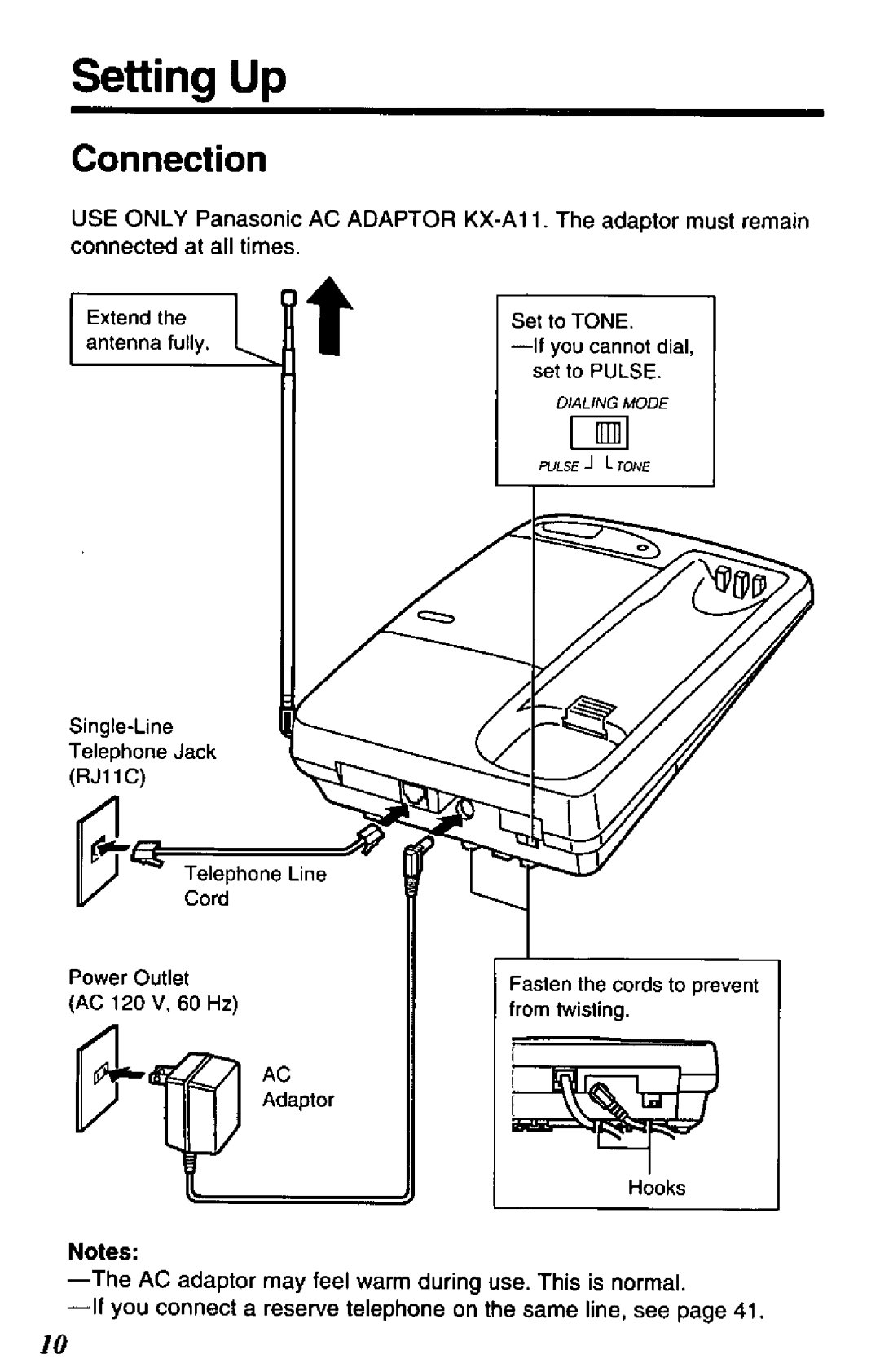 Panasonic KX-T4109-B manual 