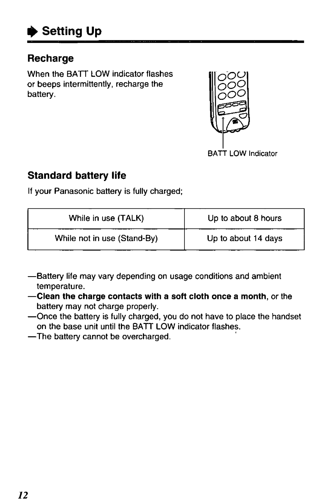 Panasonic KX-T4109-B manual 