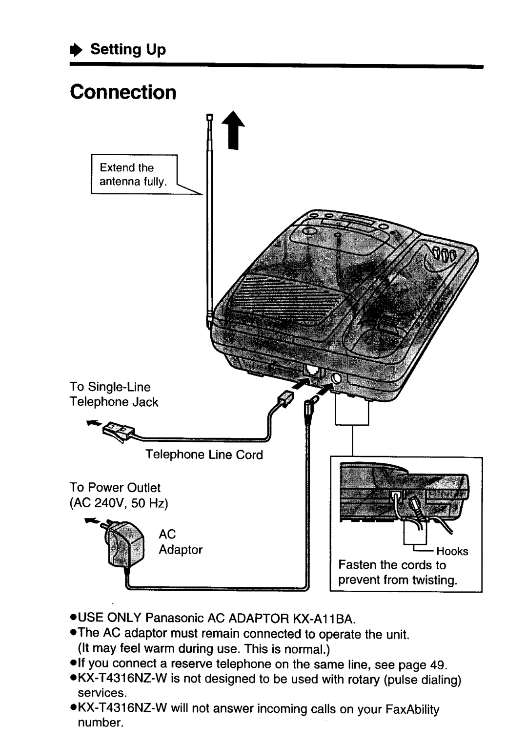 Panasonic KX-T4316NZ-W manual 