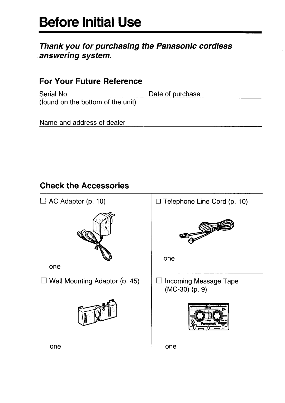 Panasonic KX-T4316NZ-W manual 