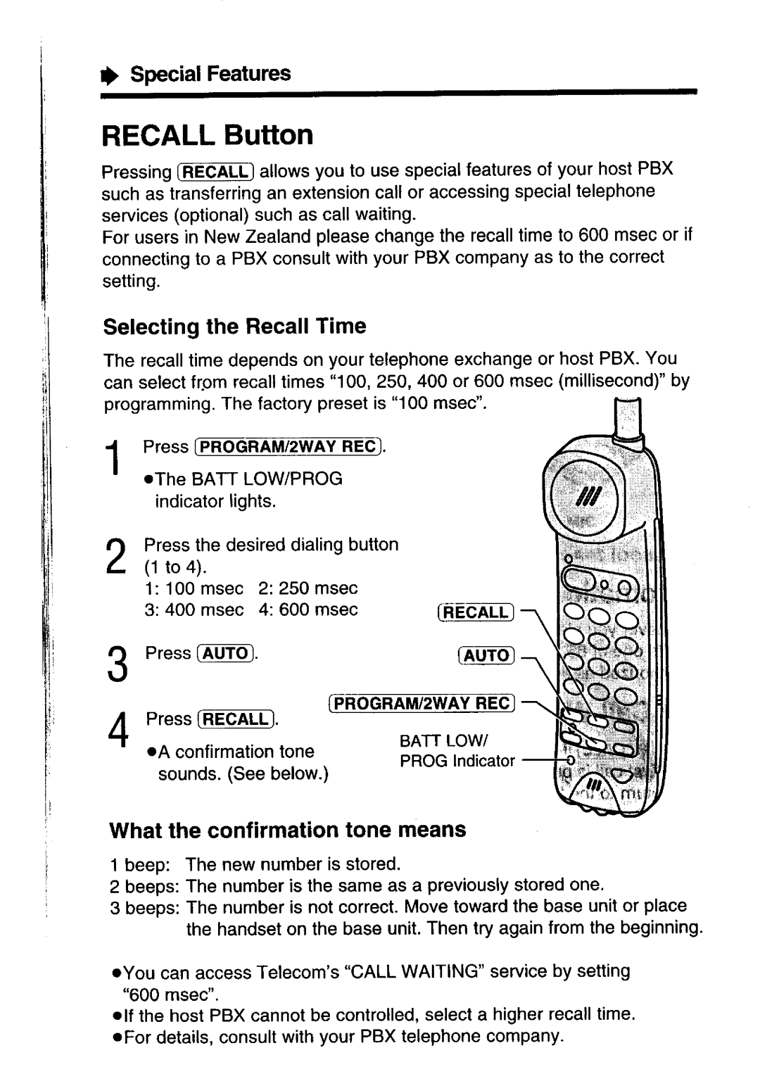 Panasonic KX-T4316NZ-W manual 