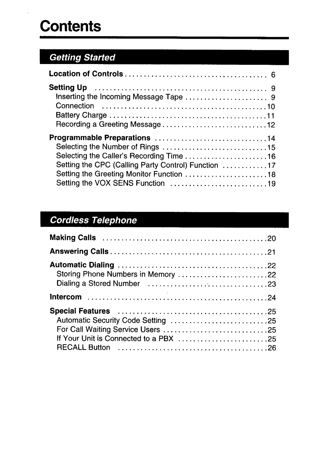 Panasonic KX-T4316NZ-W manual 