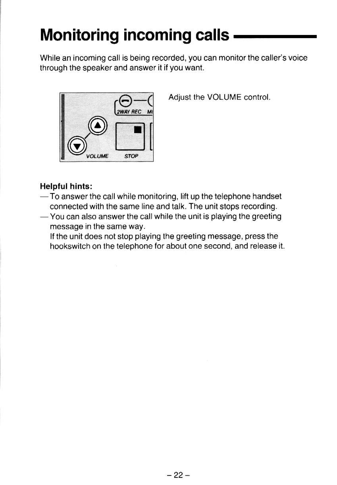 Panasonic KX-T5000 manual Monitoringincomingcalls 