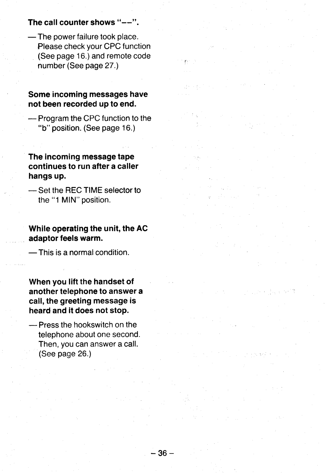 Panasonic KX-T5100 manual 