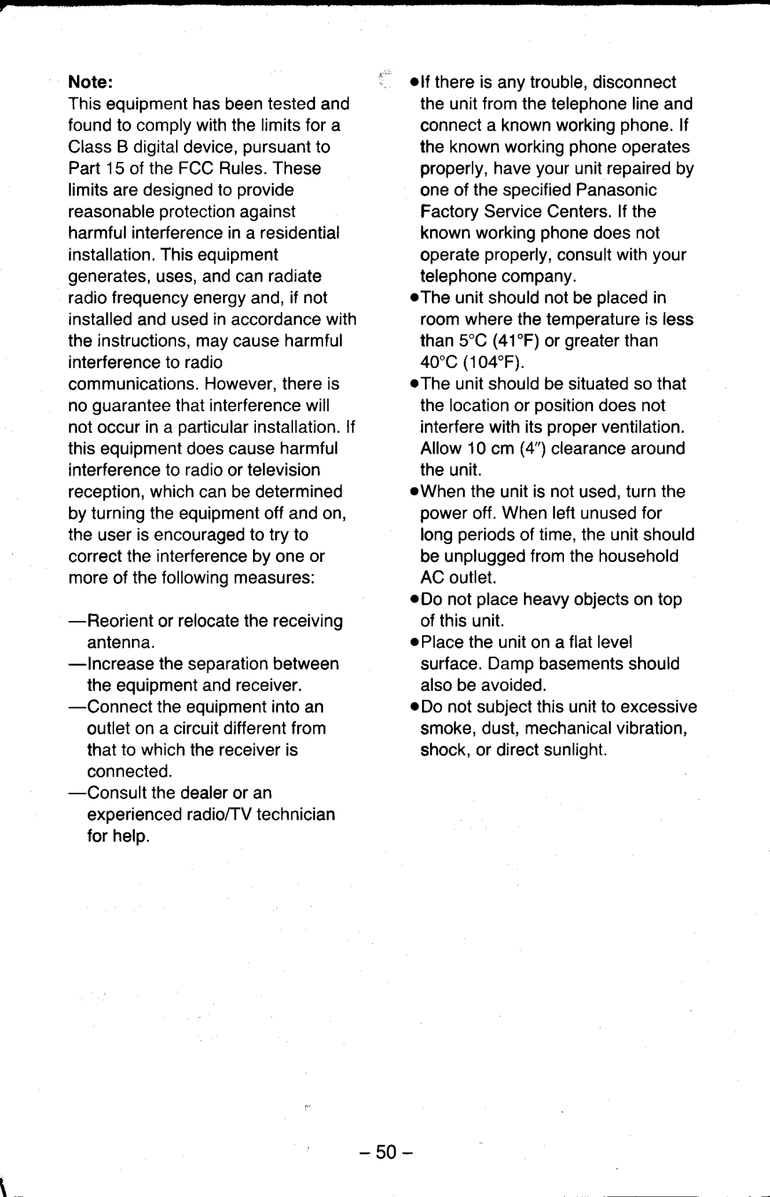 Panasonic KX-T5200 manual 