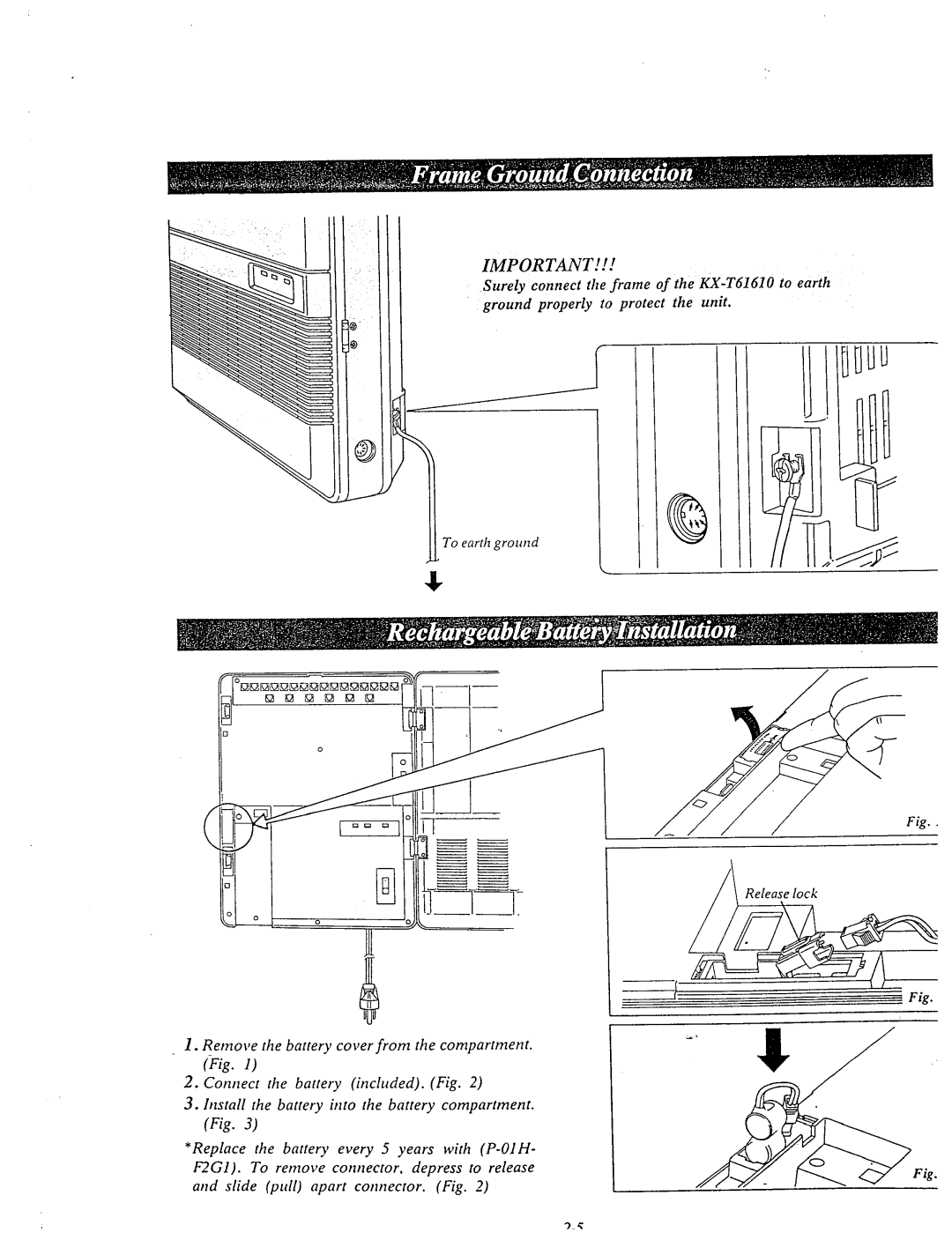 Panasonic KX-T61610 manual 