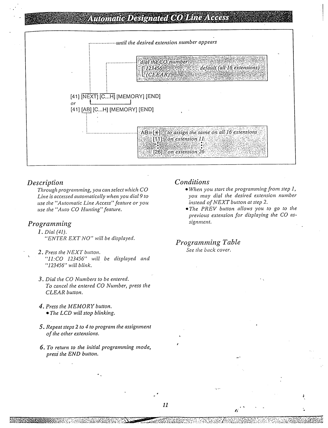 Panasonic KX-T61610 manual Program 172ing, Utltil the desired extension nutnber appears, See the back cover 