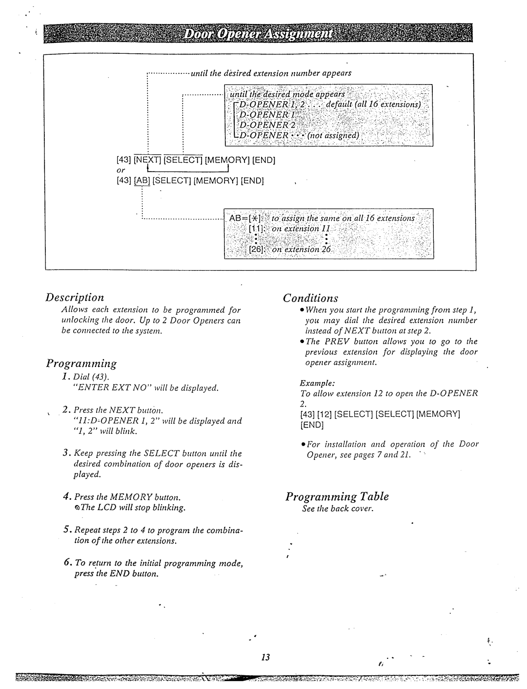 Panasonic KX-T61610 manual Wdi 