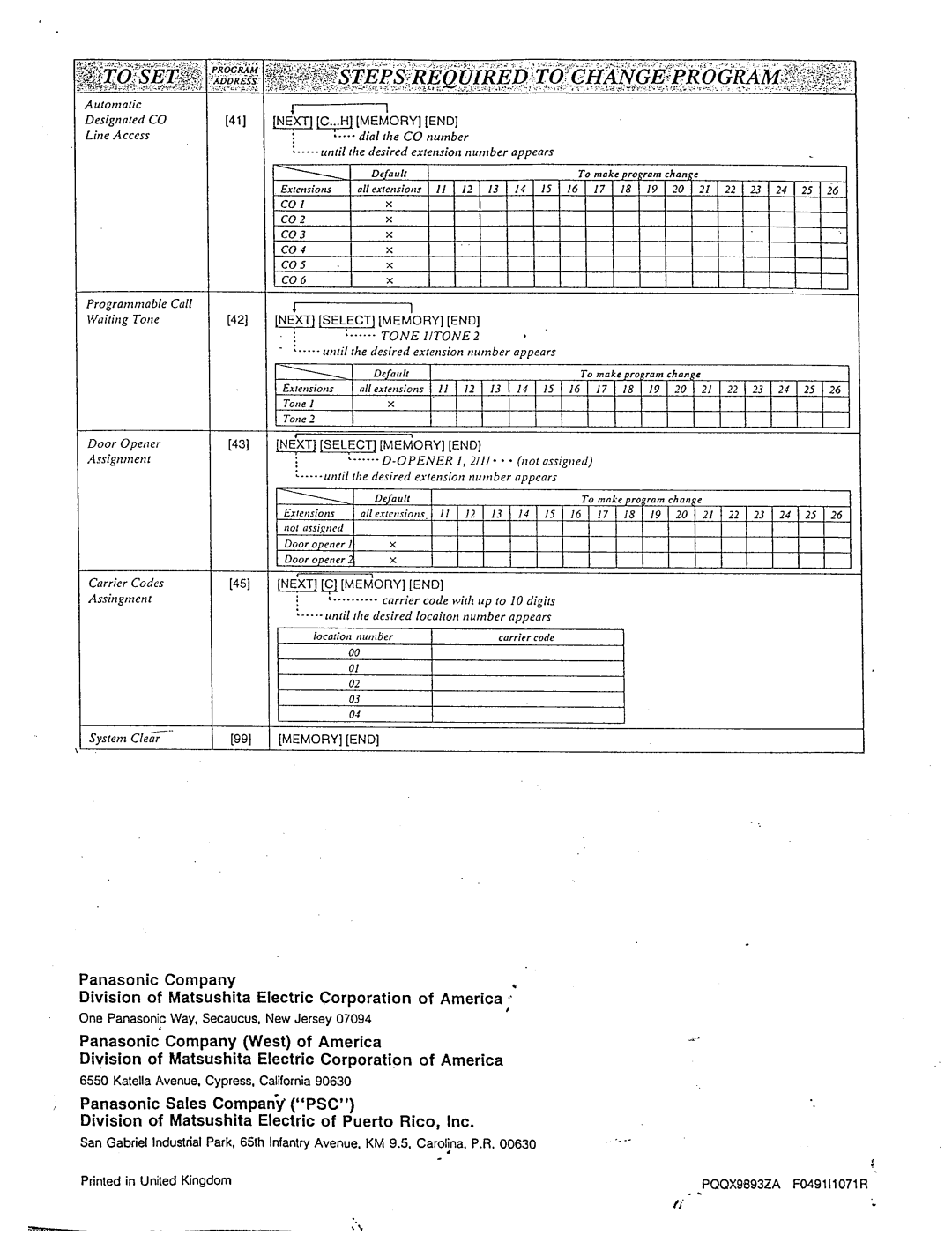 Panasonic KX-T61610 manual 