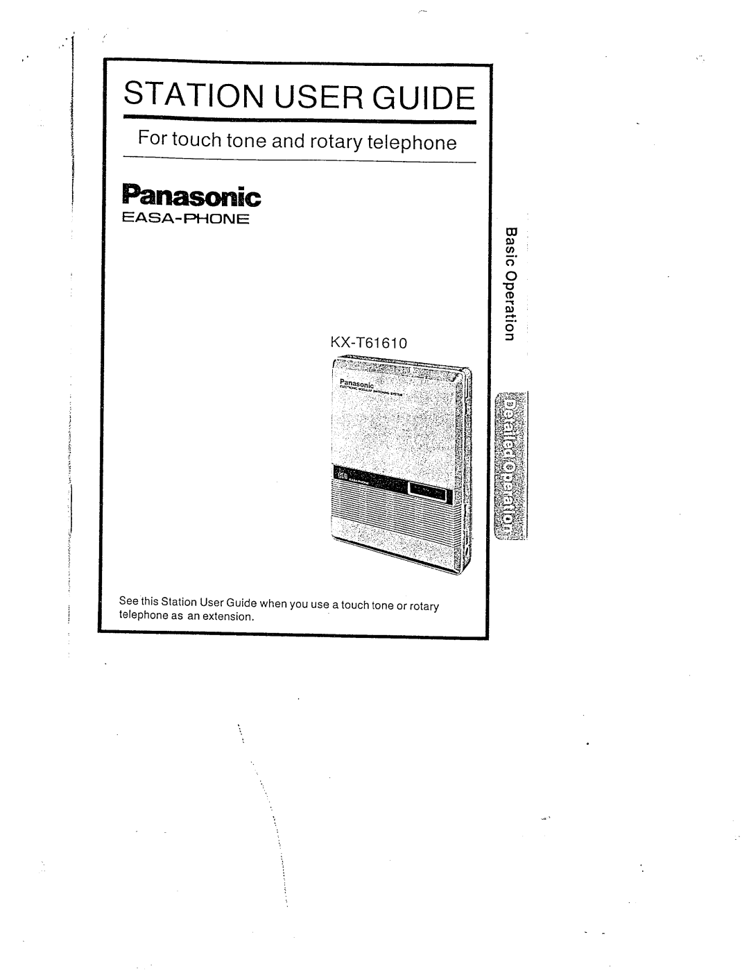 Panasonic KX-T61610 manual 