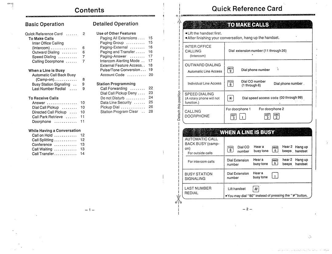 Panasonic KX-T61610 manual 