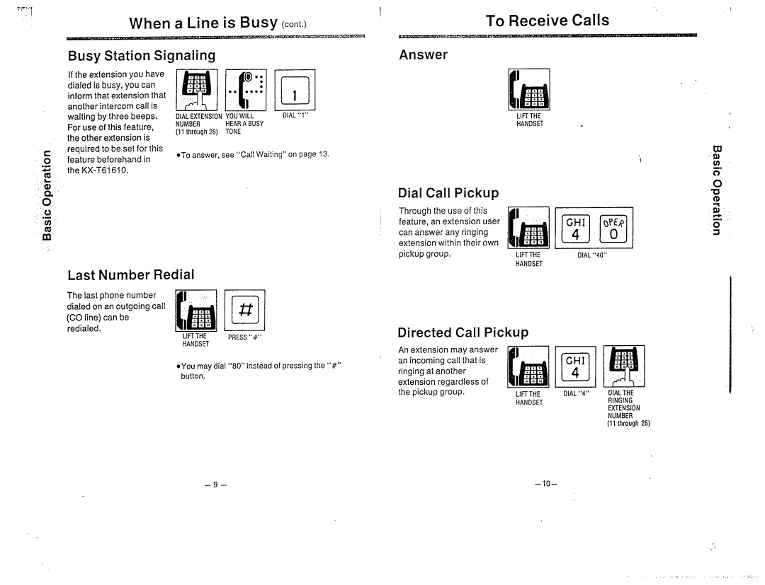 Panasonic KX-T61610 manual 