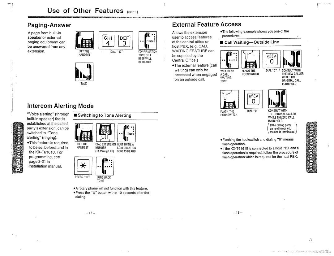 Panasonic KX-T61610 manual 