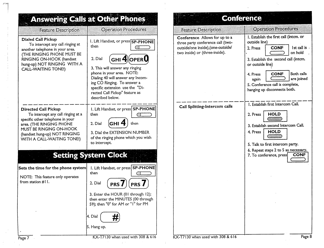 Panasonic KX-T61610 manual 