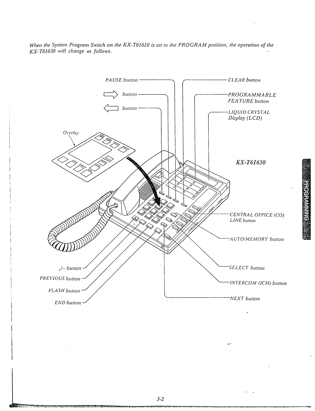 Panasonic KX-T61610 manual Programmable 