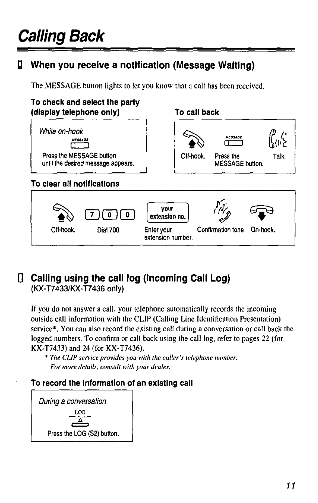 Panasonic KX-T7436 manual 