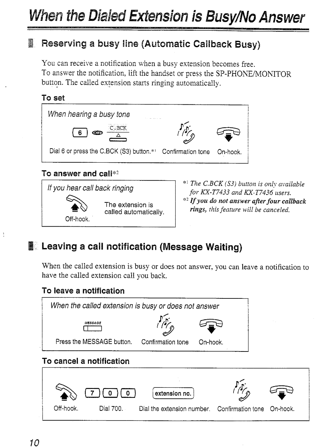 Panasonic KX-T7450 manual 