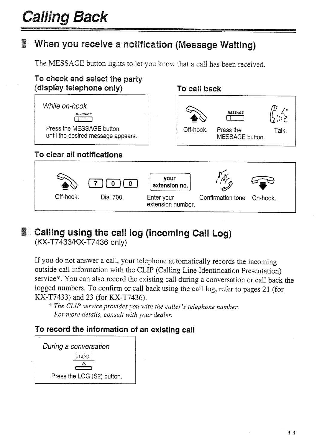 Panasonic KX-T7450 manual 