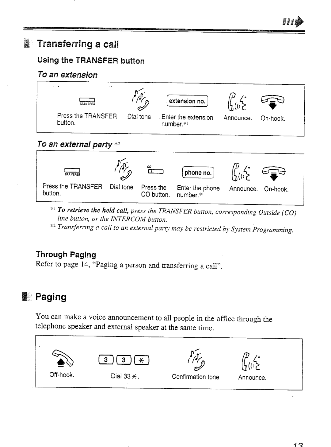 Panasonic KX-T7450 manual 